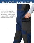FROGG TOGGS Men's Pilot II Guide Waterproof Breathable Rain Bib, Dust Blue/Slate, XXX-Large