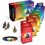 7 Chakras Meditation Incense Cones Gift Set