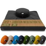 Organic Round Meditation Cushion Set - Black