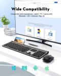 Samsers Ultra Slim Wireless Keyboard and Mouse Set