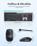 Samsers Ultra Slim Wireless Keyboard and Mouse Set