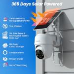Wireless Solar Outdoor Security Camera - 2 Pack