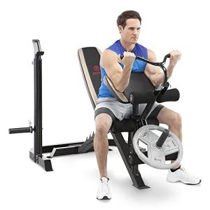 Marcy Adjustable Olympic Weight Bench with Squat Rack