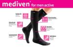 Knee-High Compression Stockings with Silicone Topband