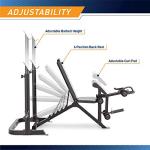 Marcy Adjustable Olympic Weight Bench with Squat Rack