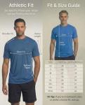 Men’s Arctic Cool Cooling Crew Neck Tee, Glacier Blue