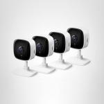 Tapo 2K Wired Security Camera Bundle - 4-Pack