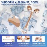 Yeamon Stainless Steel Gua Sha and Face Roller Set