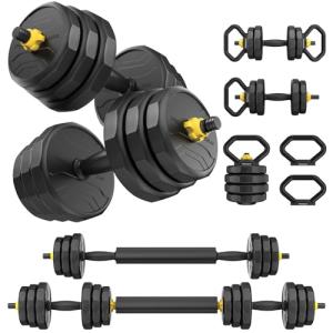 4-in-1 Adjustable Dumbbells Weight Set for Home Gym