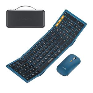 ProtoArc Foldable Keyboard and Mouse Combo - Blue