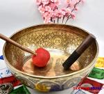 16-Inch Buddha's Foot Singing Bowl for Relaxation
