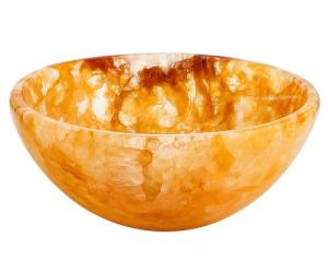 Golden Quartz Crystal Bowl - 3 Inch Home Decor