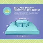 Organic Zafu Meditation Cushion and Zabuton Mat Set