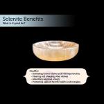 Selenite Crystal Bowl for Smudging and Charging