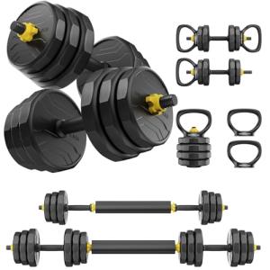 Adjustable 48lbs Dumbbell Set for Home Workouts