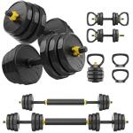 Adjustable 48lbs Dumbbell Set for Home Workouts