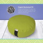Zafu Meditation Pillow, Cotton and Buckwheat Fill