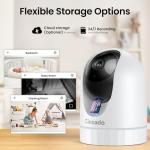 Cinnado 2K WiFi Indoor Security Camera with Audio