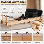 Foldable Oak Pilates Reformer with Jump Board