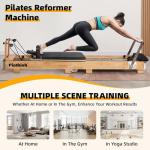 Foldable Oak Pilates Reformer with Jump Board