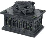 Dragon Tarot Box in Black Resin, 18cm
