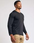 Men's Dry Fit Long Sleeve V-Neck T-Shirts - 4 Pack