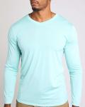 Men's Dry Fit Long Sleeve V-Neck T-Shirts - 4 Pack