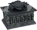 Dragon Tarot Box in Black Resin, 18cm