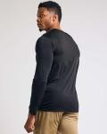 Men's Dry Fit Long Sleeve V-Neck T-Shirts - 4 Pack