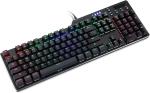 RGB Backlit USB Wired Gaming Keyboard with Knob