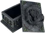 Dragon Tarot Box in Black Resin, 18cm