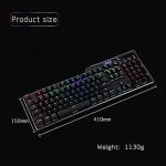 RGB Backlit USB Wired Gaming Keyboard with Knob