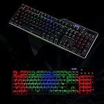 RGB Backlit USB Wired Gaming Keyboard with Knob