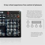 RGB Backlit USB Wired Gaming Keyboard with Knob