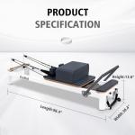 Faittd Aluminium Pilates Reformer with Accessories