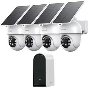 Wireless Solar Security Camera System - 4 Cameras