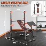 MAIDOMA Adjustable Weight Bench Set for Home Gym