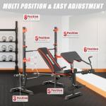 MAIDOMA Adjustable Weight Bench Set for Home Gym