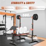 MAIDOMA Adjustable Weight Bench Set for Home Gym