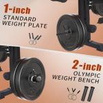 MAIDOMA Adjustable Weight Bench Set for Home Gym