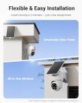 Wireless Solar Security Camera System - 4 Cameras