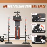 MAIDOMA Adjustable Weight Bench Set for Home Gym