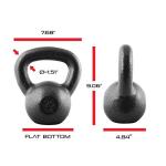 CAP Barbell 80 LB Cast Iron Kettlebell Set