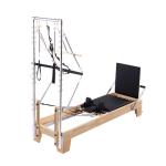 Wooden Pilates Reformer with Tower for Home Use