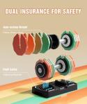 EOAT 55LB Adjustable Dumbbell Set with Rainbow Plates