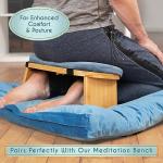 Florensi Velvet Meditation Mat and Cushions Set