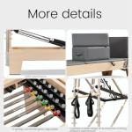 Wooden Pilates Reformer with Tower for Home Use
