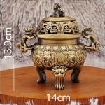 Solid Brass Lion Incense Burner for Zen Decor
