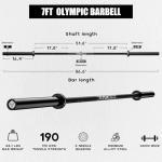 Mikolo 7ft Olympic Weightlifting Barbell, 1500lbs Capacity