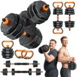 Versatile 5-in-1 Adjustable Dumbbells Set, 88lbs